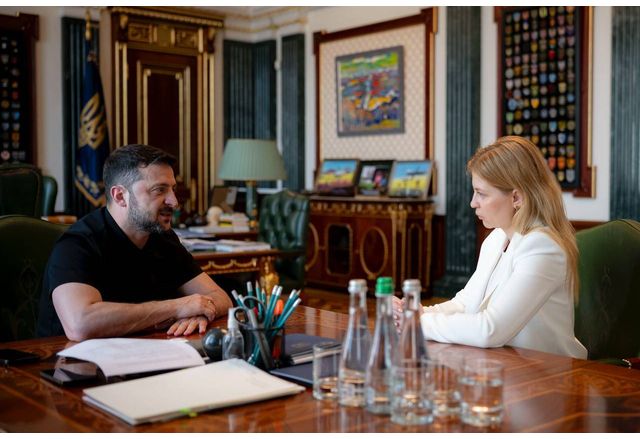 Президентът на Украйна Володимир Зеленски заяви в четвъртък че Олга