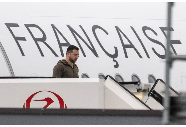 краинският президент Володимир Зеленски пристигна днес в японския град Хирошима