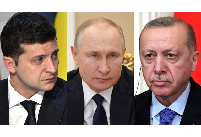 Зеленски, Путин, Ердоган