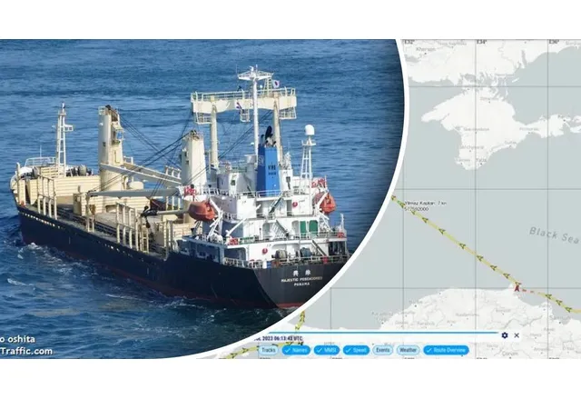 Израелски кораб, съпровождан от щатски самолет и дрон първи проби зърнената блокада на Русия в Черно море