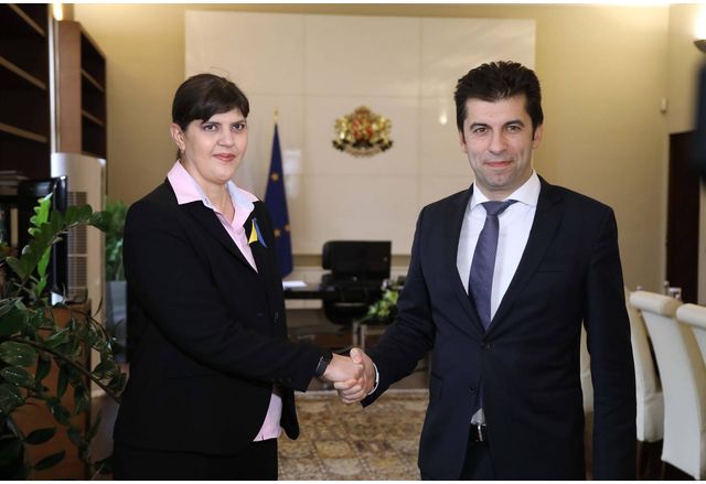 Министър председателят Кирил Петков се срещна с европейския главен прокурор Лаура