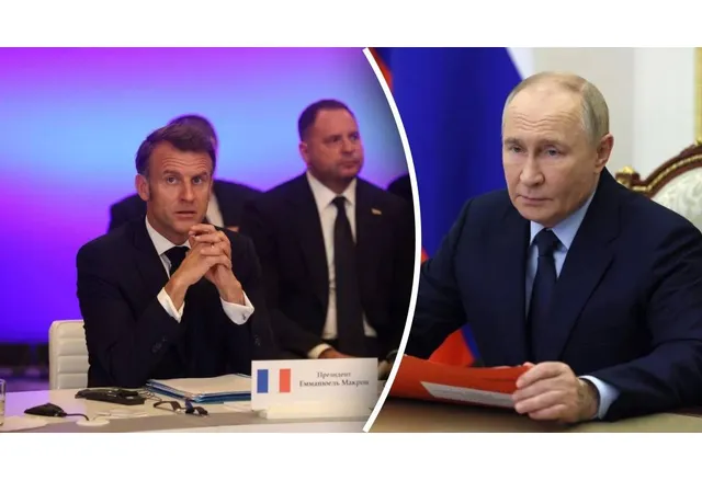 Макрон и Путин