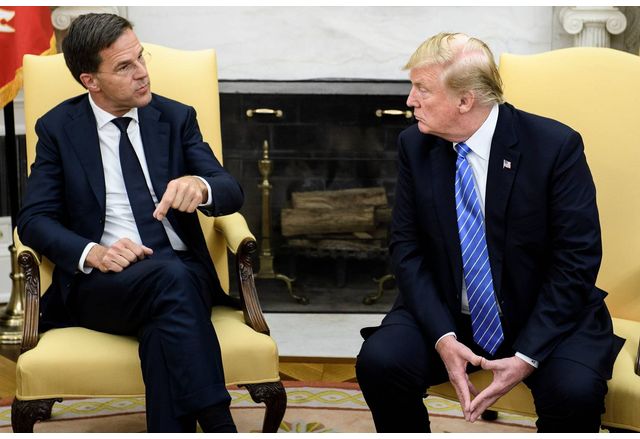 Генералният секретар на НАТО Марк Рюте е предупредил Доналд Тръмп