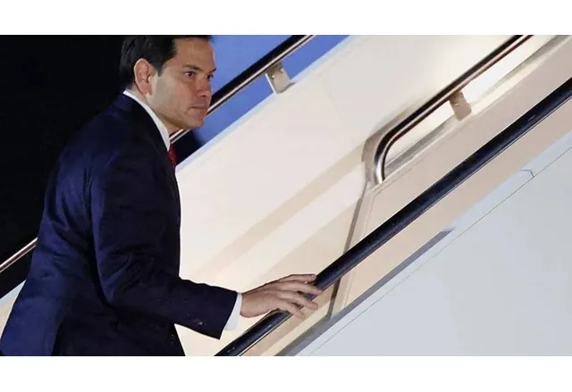 Самолетът с който държавният секретар на САЩ Марко Рубио пътуваше