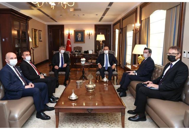 Мустафа Карадайъ на среща с турския външен министър в Анкара