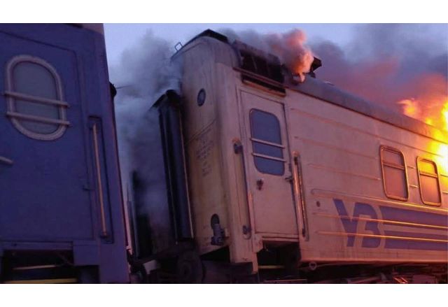 Терористична Русия извърши удар с дрон по пътническия влак Барвинкове