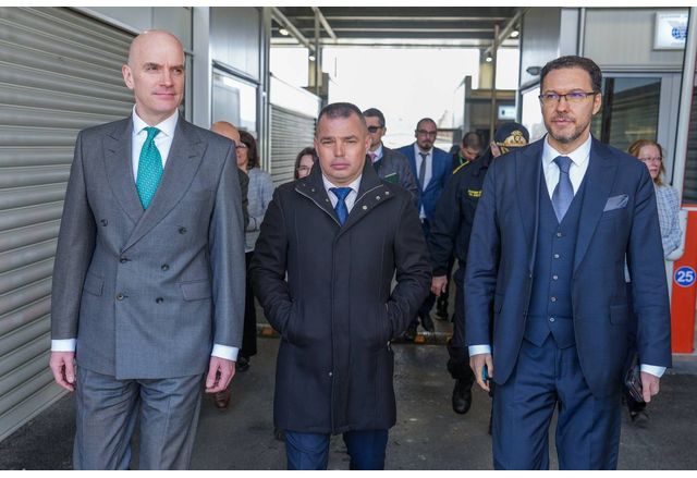 Британският посланик в България Н Пр Натаниел Копси посети ГКПП Калотина