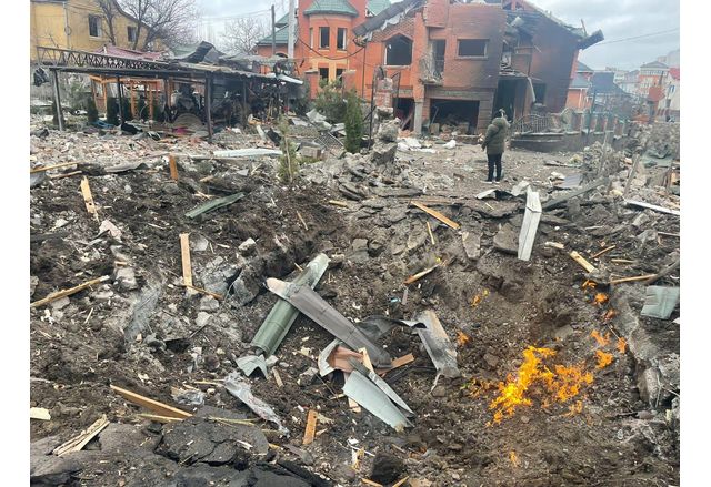 Обстрел на украински градове-жилищни квартали-от руските окупатори