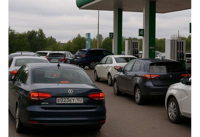 Огромни опашки за бензин в Русия