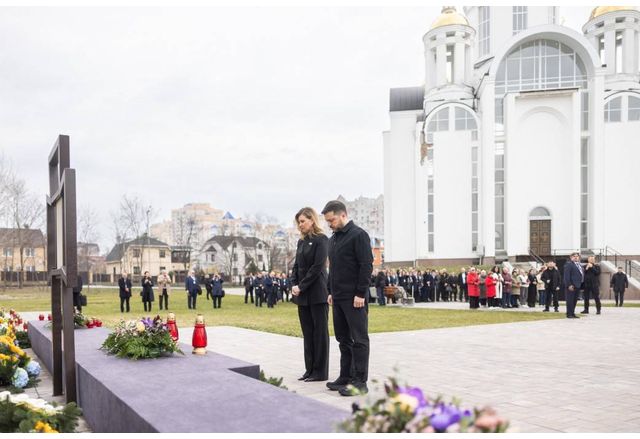 На четвъртата годишнина от освобождението на Буча от руските окупатори