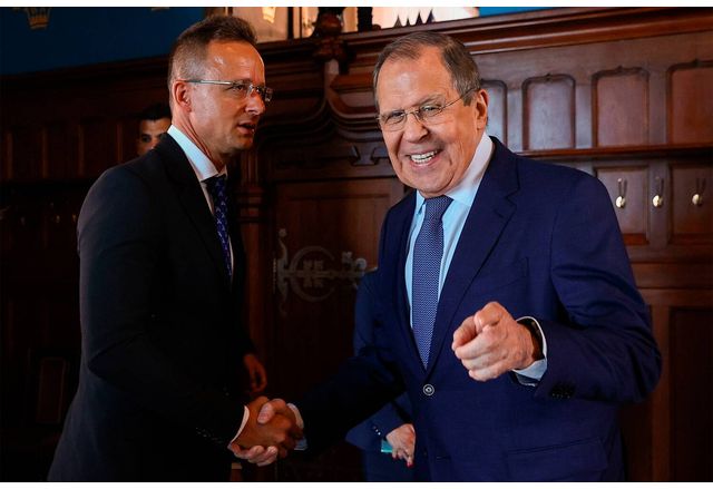 Петер Сиярто и Сергей Лавров