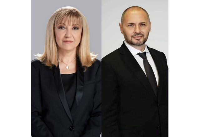 Народните представители от ГЕРБ СДС Петя Аврамова и Красен Кръстев