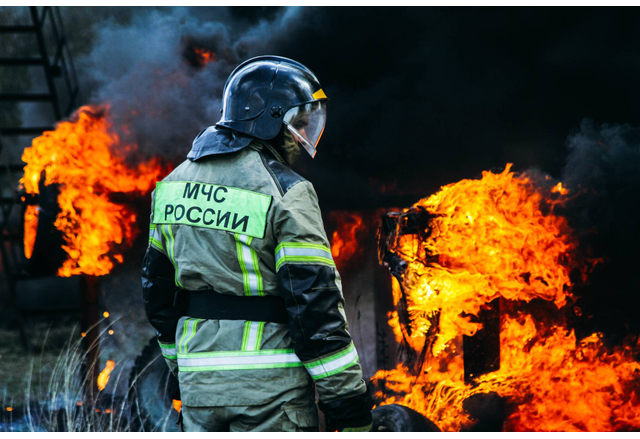 Пожар в Русия