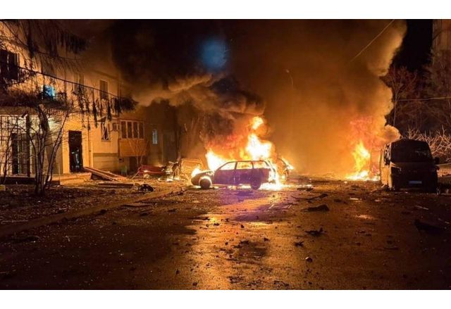 Пожари вследствие на руския терористичен удар