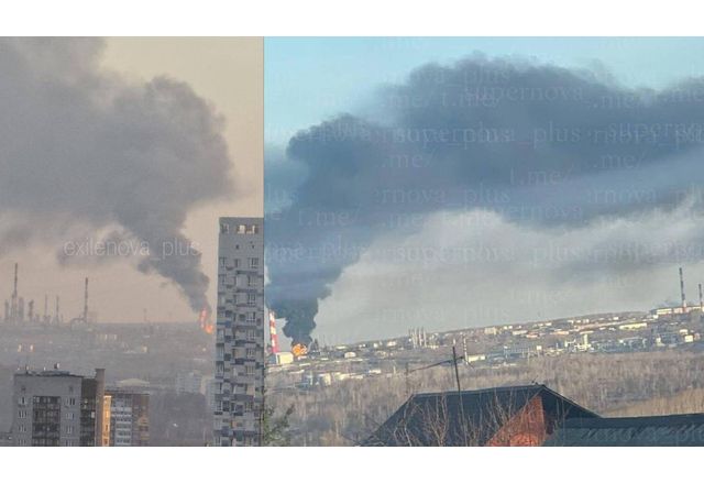 Поразената рафинерия в Уфа