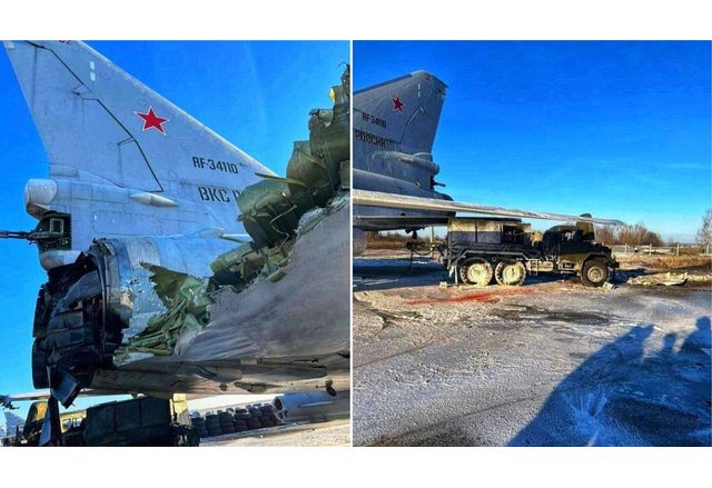 Поразени руски военни самолети
