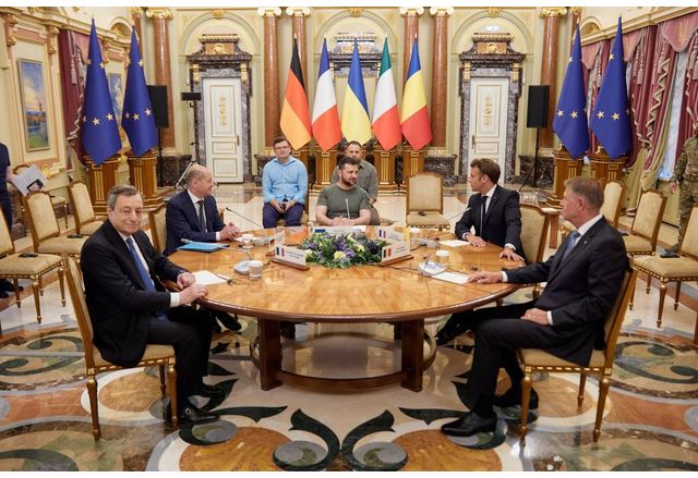 Посещение на четиримата европейски лидери в Украйна