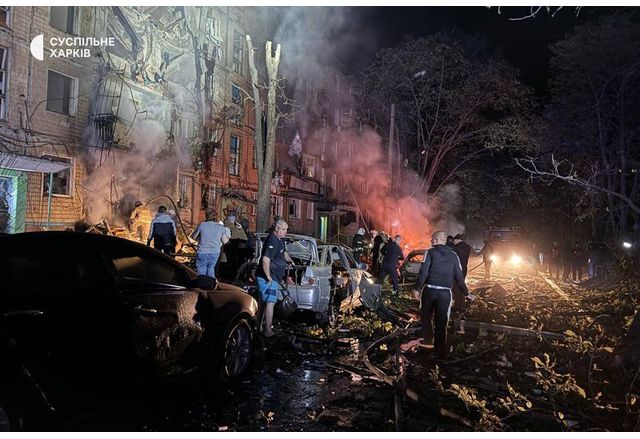 През нощта на 2 октомври Русия атакува Харков с управляема