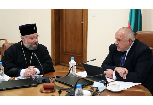 Премиерът Борисов и Старозагорският митрополит Киприян