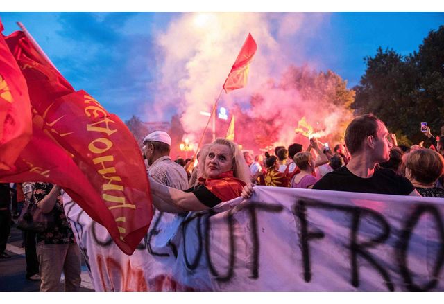 Протести в Македония