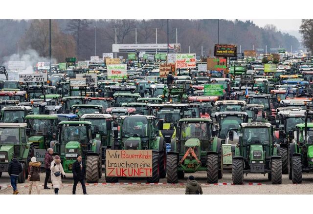 Протести на селскостопански производители в Германия