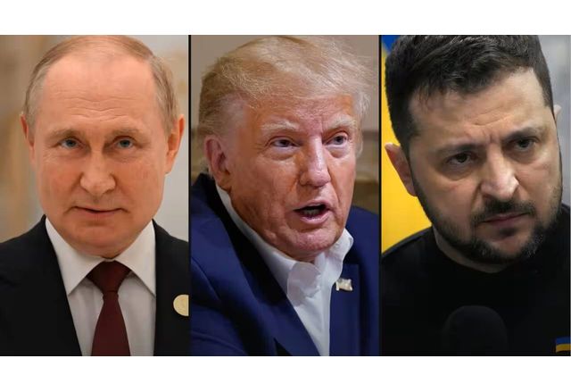 Путин, Тръмп, Зеленски