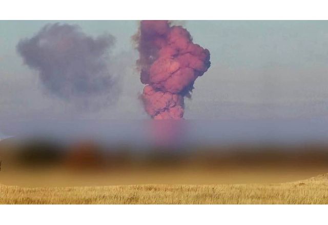 Експлозия в база на стратегическите ракетни войски в Ясни Оренбургска