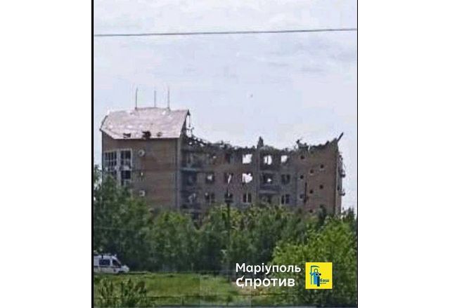 Разрушената база на руските нашественици