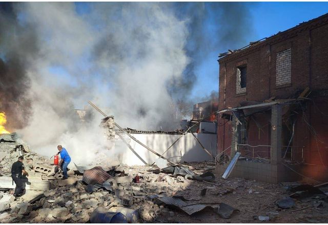 Разрушения вследствие на руски терористичен удар