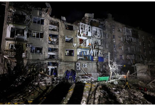 В резултат на удара на руските окупатори срещу украинския град