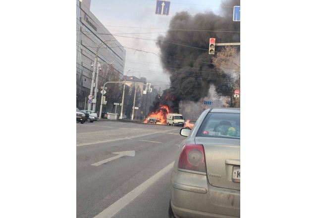 Разрушения и пожари в руския град Белгород