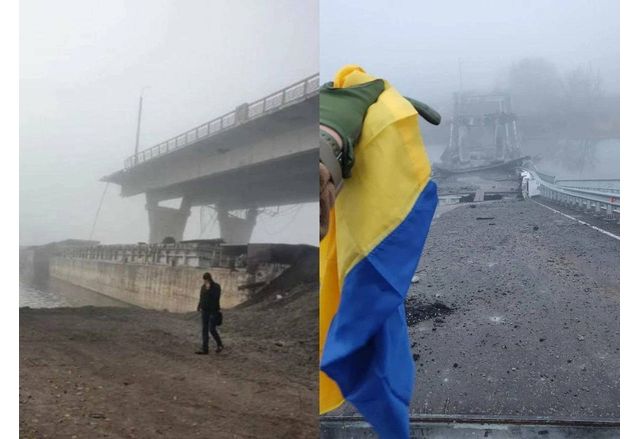 Разрушеният Антоновски мост