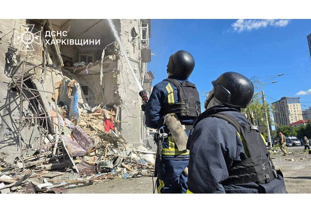 Разрушенията в Харков след руския терористичен удар 