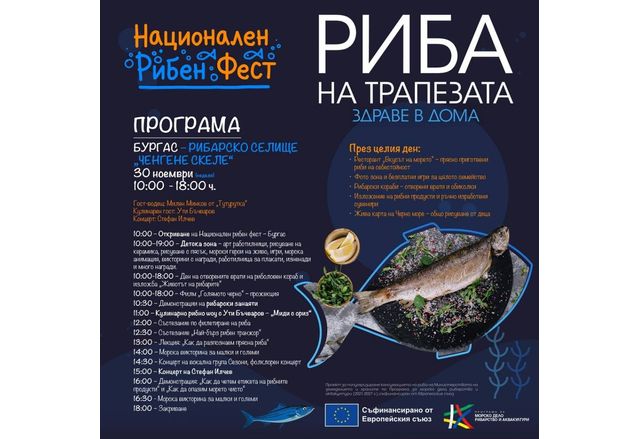 Министерството на земеделието и храните организира Национален рибен фест посветен