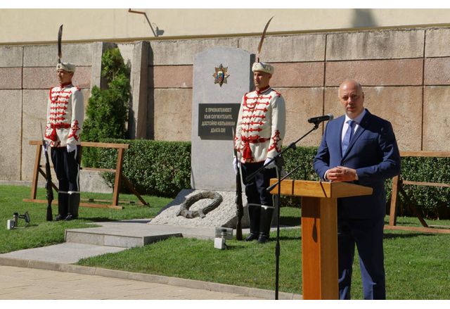 Министър-председателят Росен Желязков по време на официалното честване по повод 146-ата годишнина от създаването на Националната служба за охрана