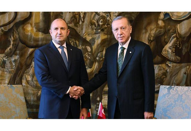 Президентите на Турция и България Реджеп Тайип Ердоган и Румен