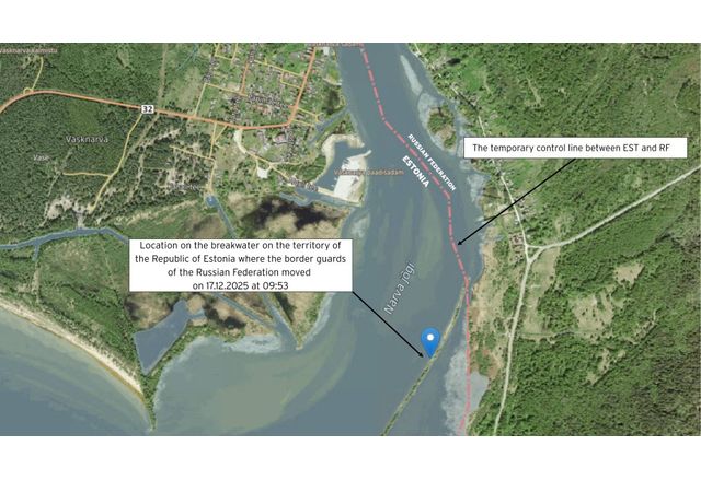 Група руски граничари наскоро преминаха границата с Естония Това вероятно