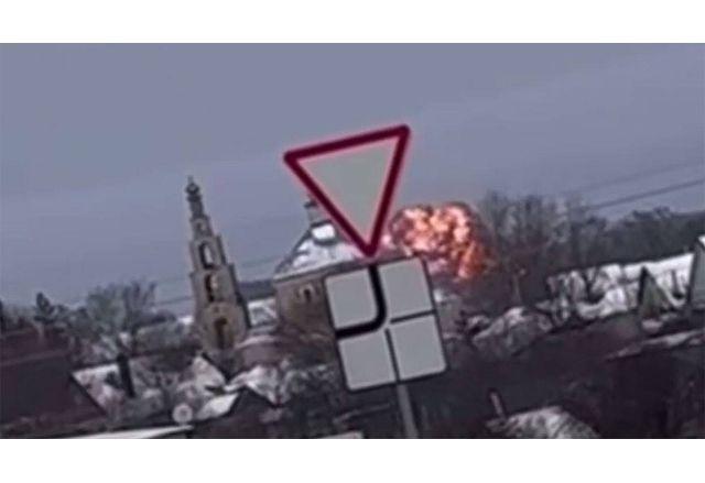 Руски военно-транспортен самолет Ил-76 се разби в района на Белгород. Загинали са 63 души