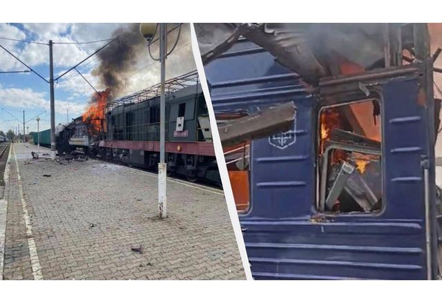 Руски терористичен удар по пътнически влак