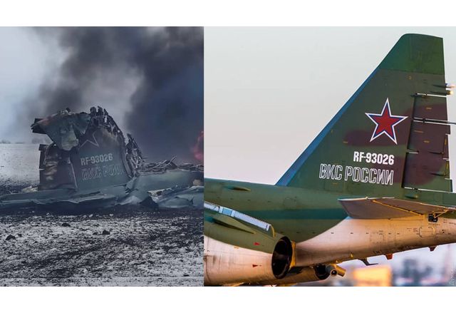 Свален самолет на руските агресори