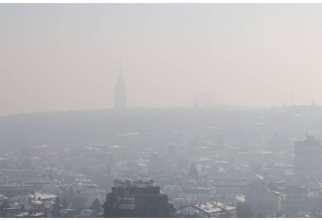 Смог над София, мръсен въздух, наднормено количество частици във въздуха