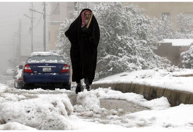 Прочутият с меките си зими Египет в момента преживява относително