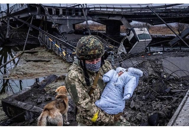 Спасено украински бебе в град Ирпин