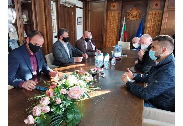 Среща на Росен Желязков с кмета на Банско Иван Кодев