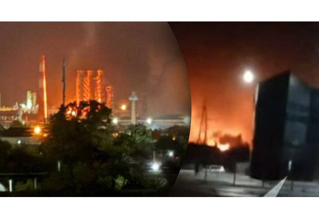 Експлозии и пожар са регистрирани в петролната рафинерия Разански която