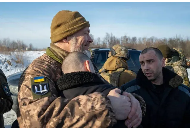 Украински военни освободени от руски плен