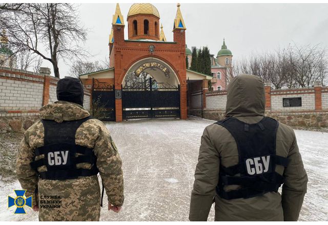 Украинското контраразузнаване извърши претърсвания в църкви, заподозрени в подривната дейност с руските тайни служби