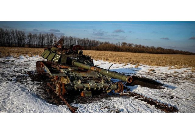 Унищожен в Украйна руски танк