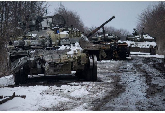 Унищожена руска бойна техника-танкове