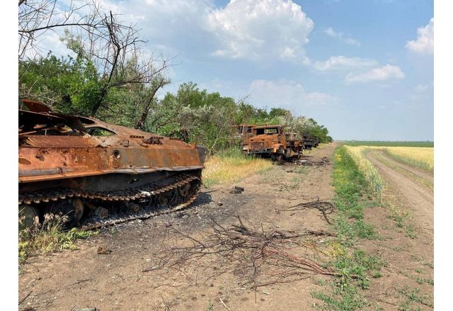 Унищожена руска военна техника